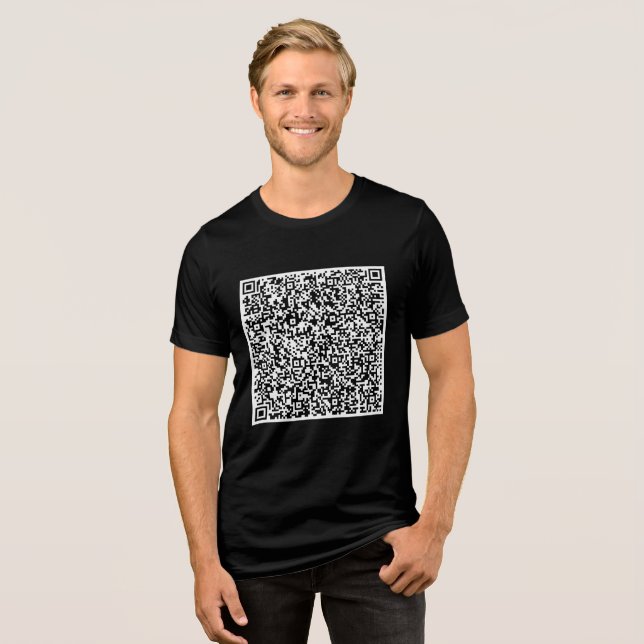 Camiseta Triblenda Personalizado personalizado Su código QR Explorar  (Anverso Completo)