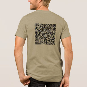 Camiseta Triblenda Personalizado QR Code Scan Your Own Design Funny G