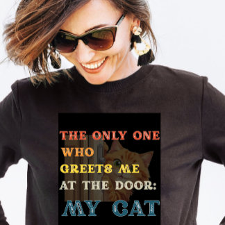 Camiseta Triblenda Personalizado Retro Mascota Vida Gato Amor