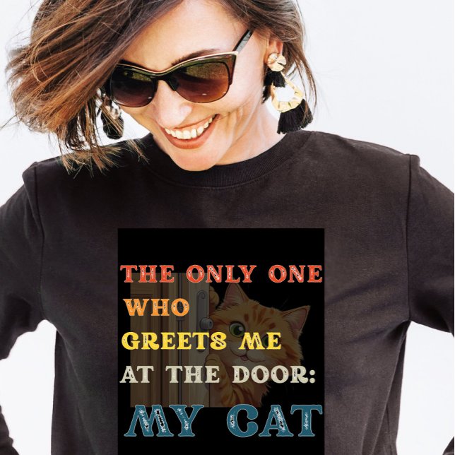 Camiseta Triblenda Personalizado Retro Mascota Vida Gato Amor (Subido por el creador)