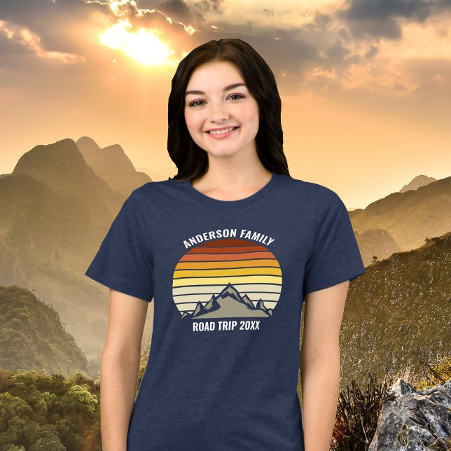 Camiseta Triblenda Personalizado Reunión de familia Sunset Road Trip  (Subido por el creador)