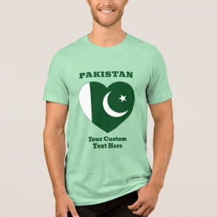 Camiseta Triblenda Personalizado Texto Pakistán
