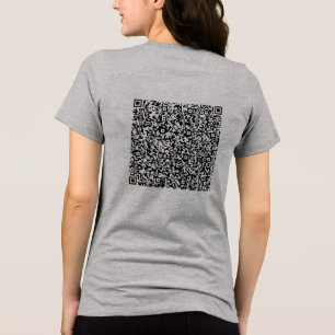 Camiseta Triblenda Personalizado Tu Código QR Divertido