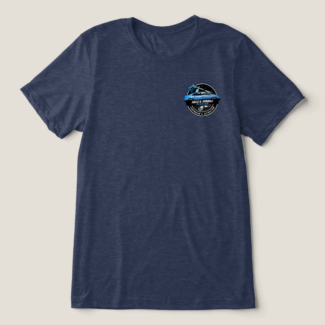 Camiseta Triblenda Personalizar de lavado de coche móvil delatación d (Diseño delantero )