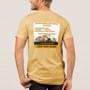 Camiseta Triblenda Personalizar Excavation General Contractor Constru
