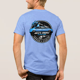 Camiseta Triblenda Personalizar lavado de auto móvil de detailing azu