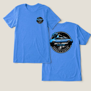 Camiseta Triblenda Personalizar lavado de auto móvil Detallado Azul N