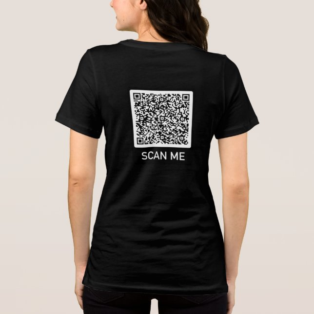 Camiseta Triblenda Personalized Design Your Own Funny QR Code (Reverso )