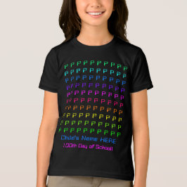 Camiseta Triblenda Personalized Kids Rainbow, Fun 100th Day of School