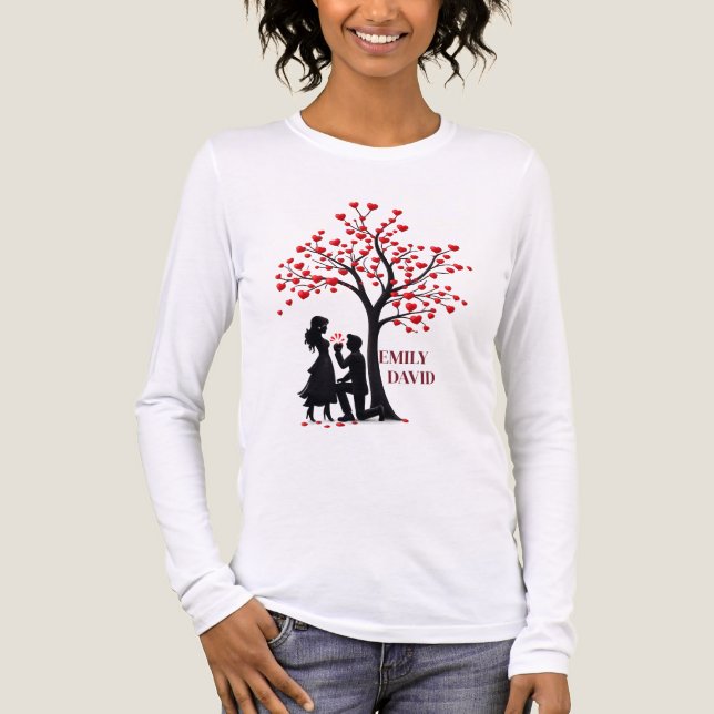 Camiseta Triblenda Personalized Love Tree – Women’s Long Sleeve Tee (Anverso)
