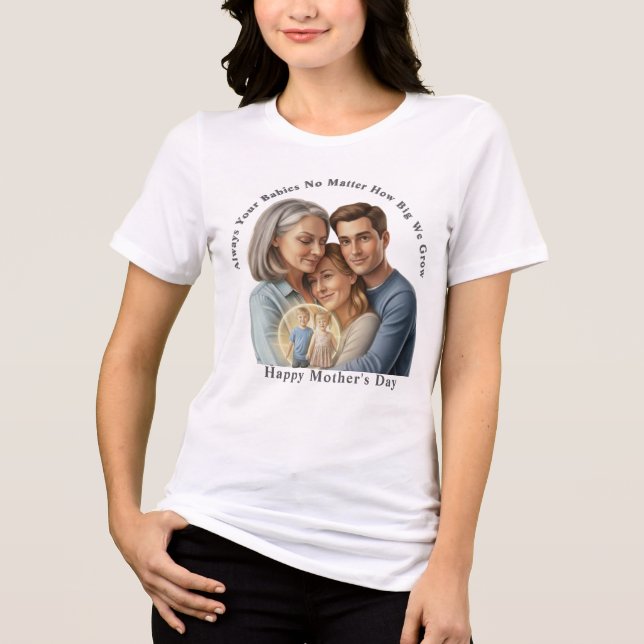 Camiseta Triblenda personalized mother's day photo  (Anverso)