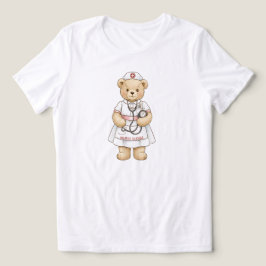 Camiseta Triblenda Personalized Nurse Teddy Bear Custom Name Nursing 