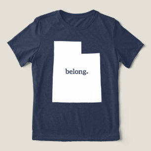 Camiseta Triblenda Pertenezco A Utah, Mapa Estatal