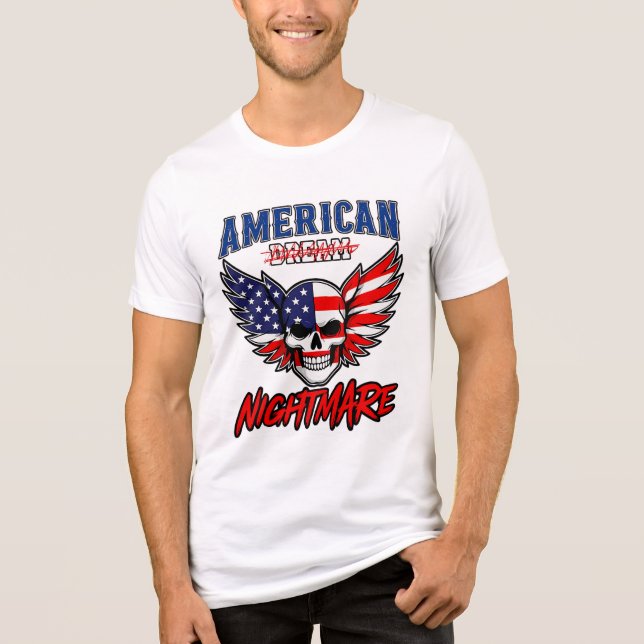 Camiseta Triblenda Pesadilla americana: Un sueño reescrito (Anverso)