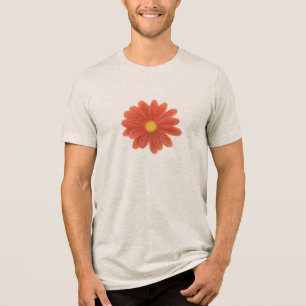 Camiseta Triblenda Pétalos en Movimiento – Gráfico de Flor Vibrante