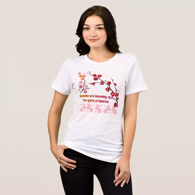 Camiseta Triblenda Petals in Pink Harmony (Anverso Completo)