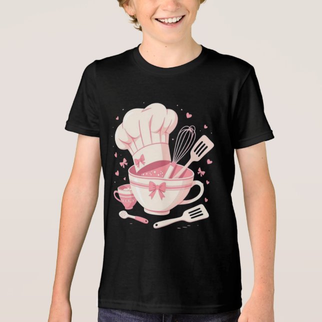 Camiseta Triblenda Petit bakery cooking club coquette  (Anverso)