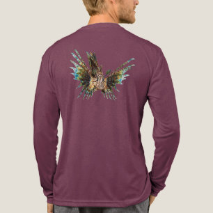 Camiseta Triblenda Pez león - Diseño abstracto - Recortado de una fot