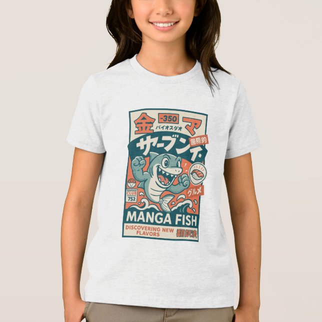 Camiseta Triblenda Pez Manga (Anverso)