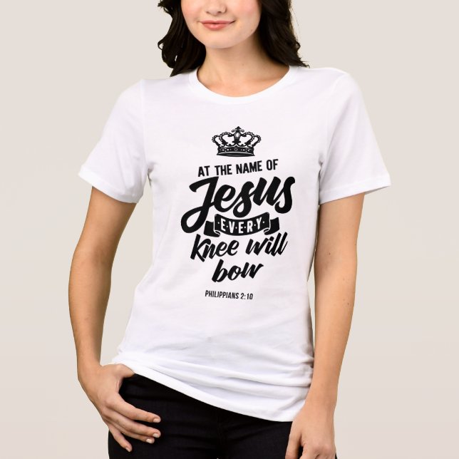Camiseta Triblenda Philippians 2:10 (Anverso)