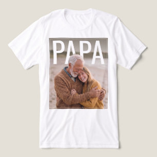 Camiseta Triblenda PhotoPop Papá Foto Personalizada