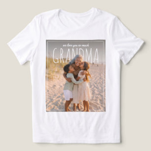Camiseta Triblenda PhotoPop Personalizado Te Queremos Mucho Abuela