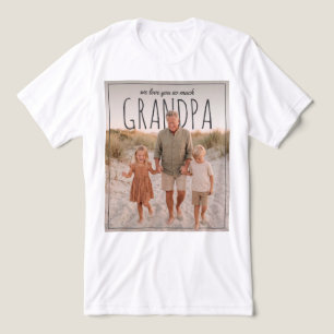 Camiseta Triblenda PhotoPop Personalizado Te Queremos Mucho Abuelo