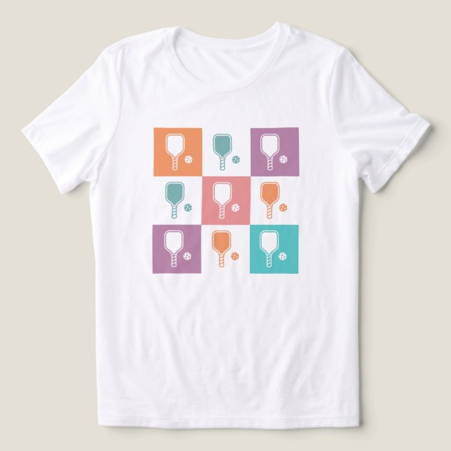 Camiseta Triblenda Pickle Ball Paddleball Colores Cómodos (Diseño delantero )