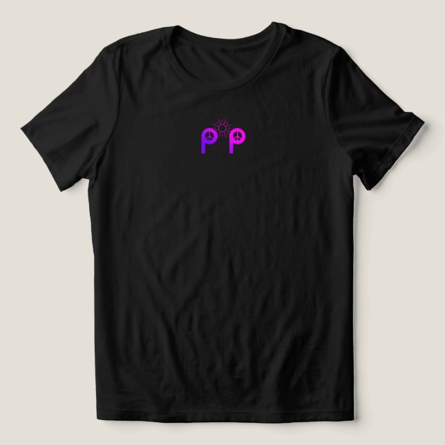 Camiseta Triblenda Pickle Peace multi-morado ying yang (Diseño delantero )