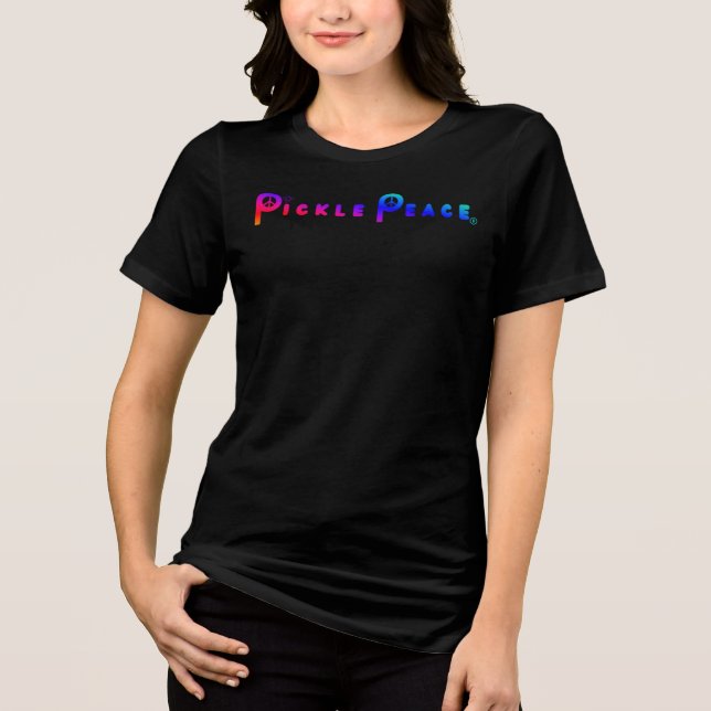Camiseta Triblenda Pickle Peace Plain Rainbow (Anverso)