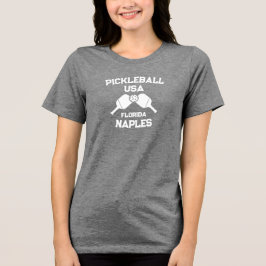 Camiseta Triblenda Pickleball Paddle Ball Nápoles Florida Personaliza