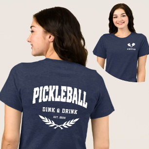 Camiseta Triblenda Pickleball Player Club Team Personalizado Front Ba