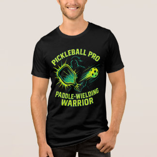 Camiseta Triblenda Pickleball Pro: Guerrero con Pala