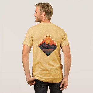 Camiseta Triblenda Picos púrpuras al atardecer