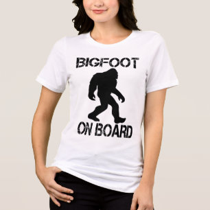 Camiseta Triblenda Pie grande a bordo Funny Bigfoot