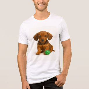 Camiseta Triblenda Piernas pequeñas, juguete grande - Pup Dachshund