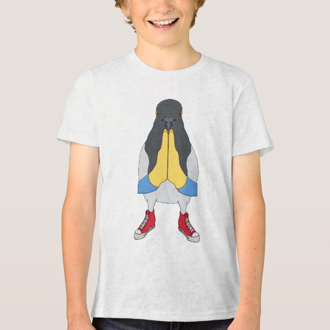 Camiseta Triblenda Pigeon with Shoes (Anverso)