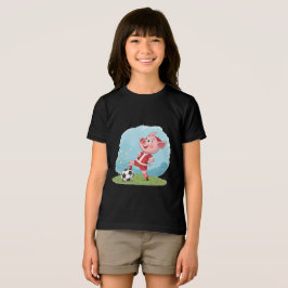 Camiseta Triblenda Piglet in Christmas costume and soccer ball