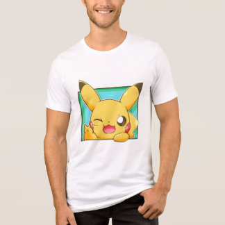 Camiseta Triblenda Pikachu guiñando (pokemon)