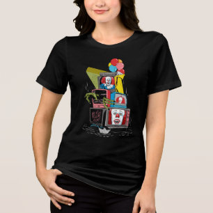 Camiseta Triblenda Pila clásica de Pennywise en TV - Flotarás tú tamb