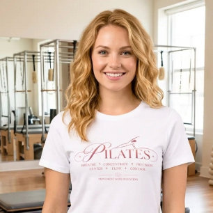Camiseta Triblenda Pilates de Lujo   Los Principios Básicos Rose