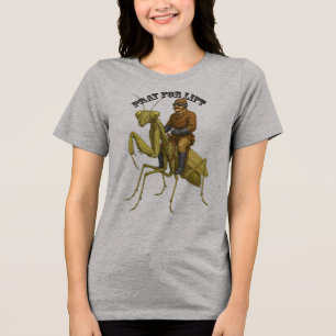 Camiseta Triblenda Piloto Antiguo Montando una Mantis Religiosa Gigan
