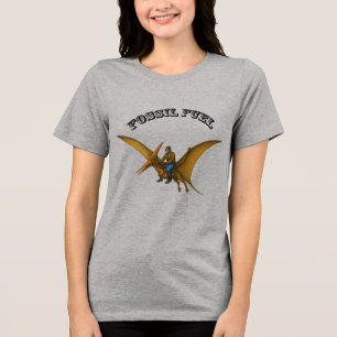 Camiseta Triblenda Piloto montando un dinosaurio de Pterosaurio volad