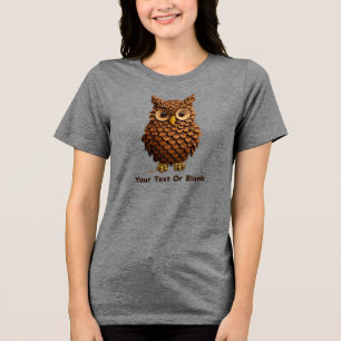 Camiseta Triblenda Pine Cone Owl