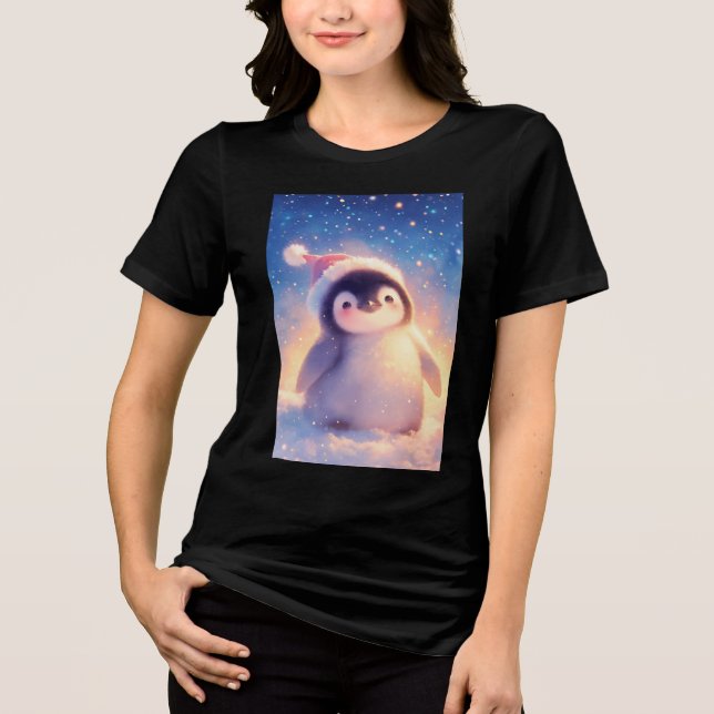 Camiseta Triblenda Pingüino Bebé Navidad (Anverso)