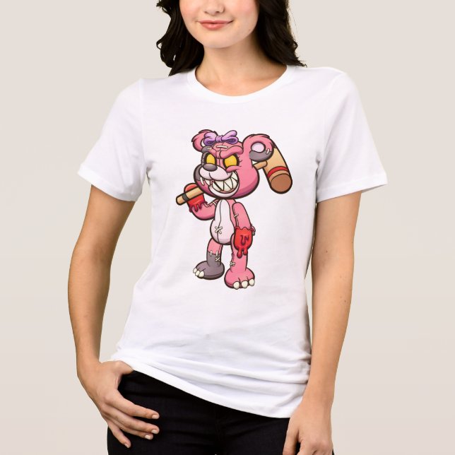 Camiseta Triblenda Pink Bad Bear (Anverso)