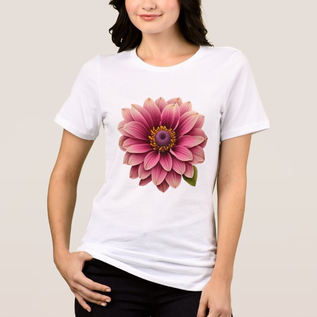 Camiseta Triblenda Pink Flower (Anverso)