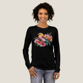 Camiseta Triblenda Pink Flower Bird