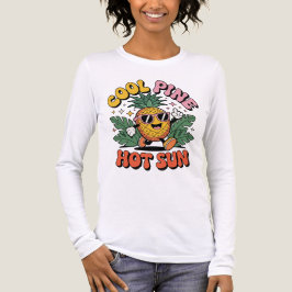 Camiseta Triblenda Pino Genial Sol Caluroso Vibraciones de Piña Retro