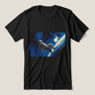 Camiseta Triblenda pintura al óleo "Payaso En El Espacio"